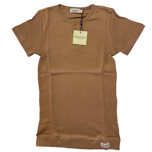 MARMAR COPENHAGEN - SHORT SLEEVE TEE - 50%COTTON - CAMEL - 8Y - NWT - Picture 2 of 4